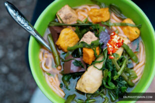 Water Spinach Noodle Soup
