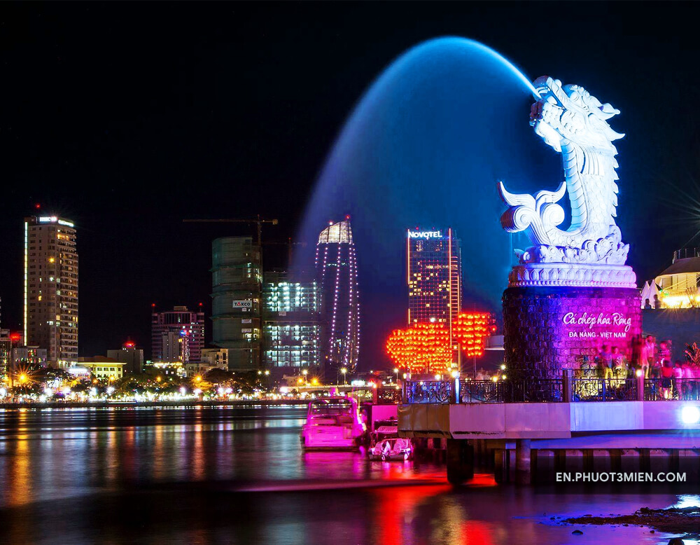 The dragon fish statue